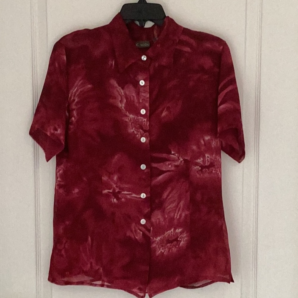 Silk shirt.